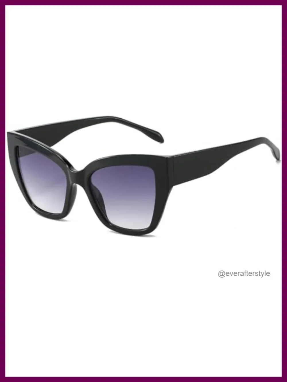 Oversized Cat Eye Sunglasses UV400 Protection for Women Trendy Large Frame
